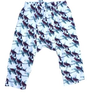 NWOT Kate Quinn Panda Pants Cardinal Baby 3-6 Months Bamboo